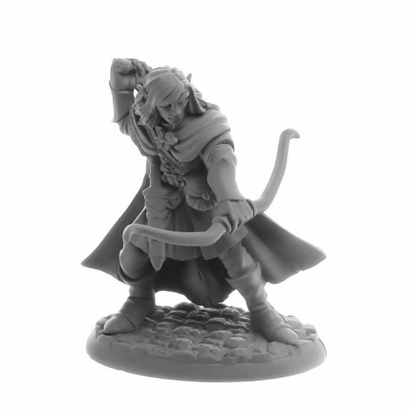 Elf Ranger Lanaerel Grayleaf Miniature 25mm Heroic Scale Figure Dungeon Dwellers Reaper Miniatures