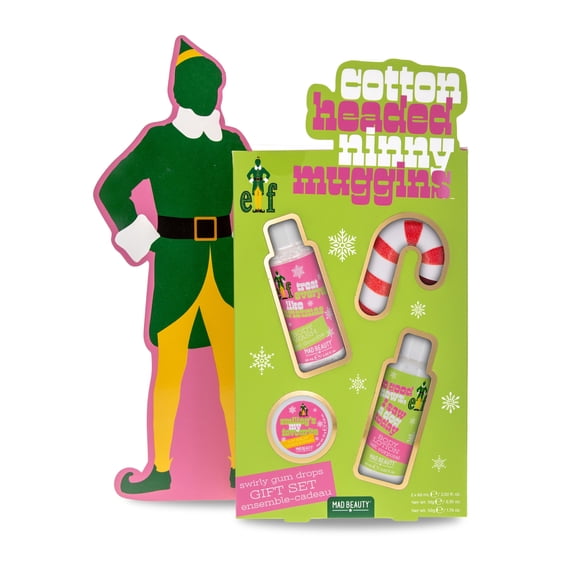 Elf Revisited Bath Time Buddies Gift Set, Swirly Gum Drops