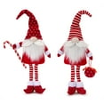 thumbnail image 1 of Contemporary Home Living Set of 4 Red and White Elf Statue Christmas Decor 21", 1 of 4