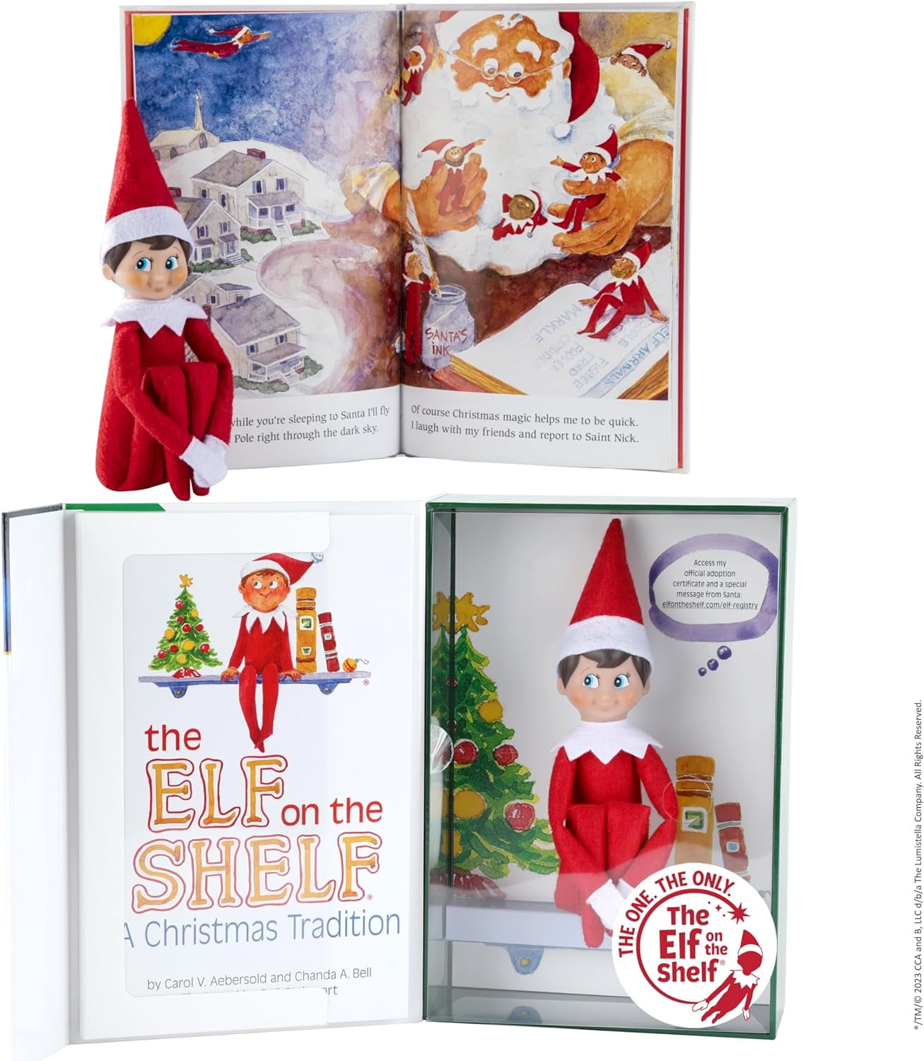 Elf on the Shelf: Boy Scout Elf with Blue Eyes, Christmas