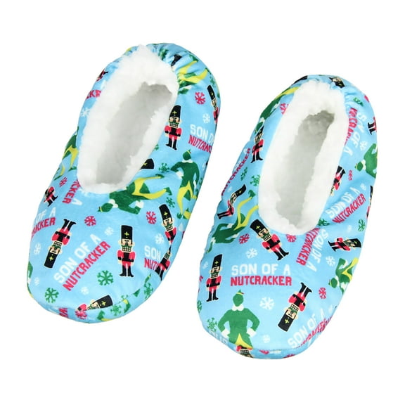 Elf Slippers Son Of A Nutcracker Buddy The Elf Slipper Socks with No-Slip Sole For Women Men