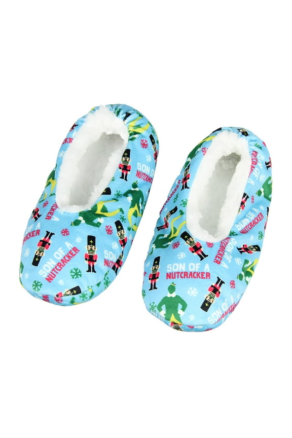 Elf Slippers Son Of A Nutcracker Buddy The Elf Slipper Socks with No-Slip Sole For Women Men