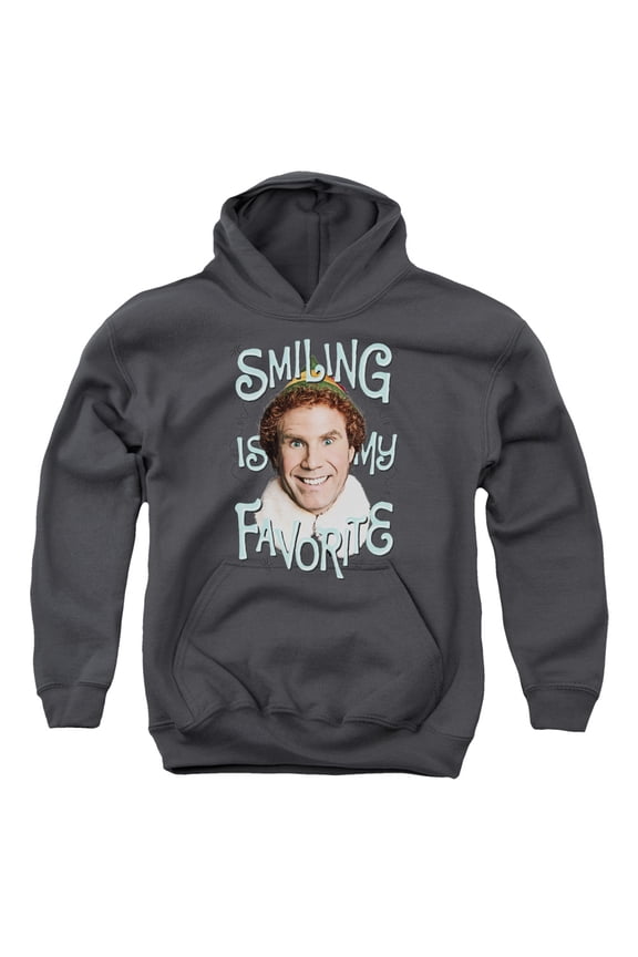 Elf - Smiling - Youth Hooded Sweatshirt - Small