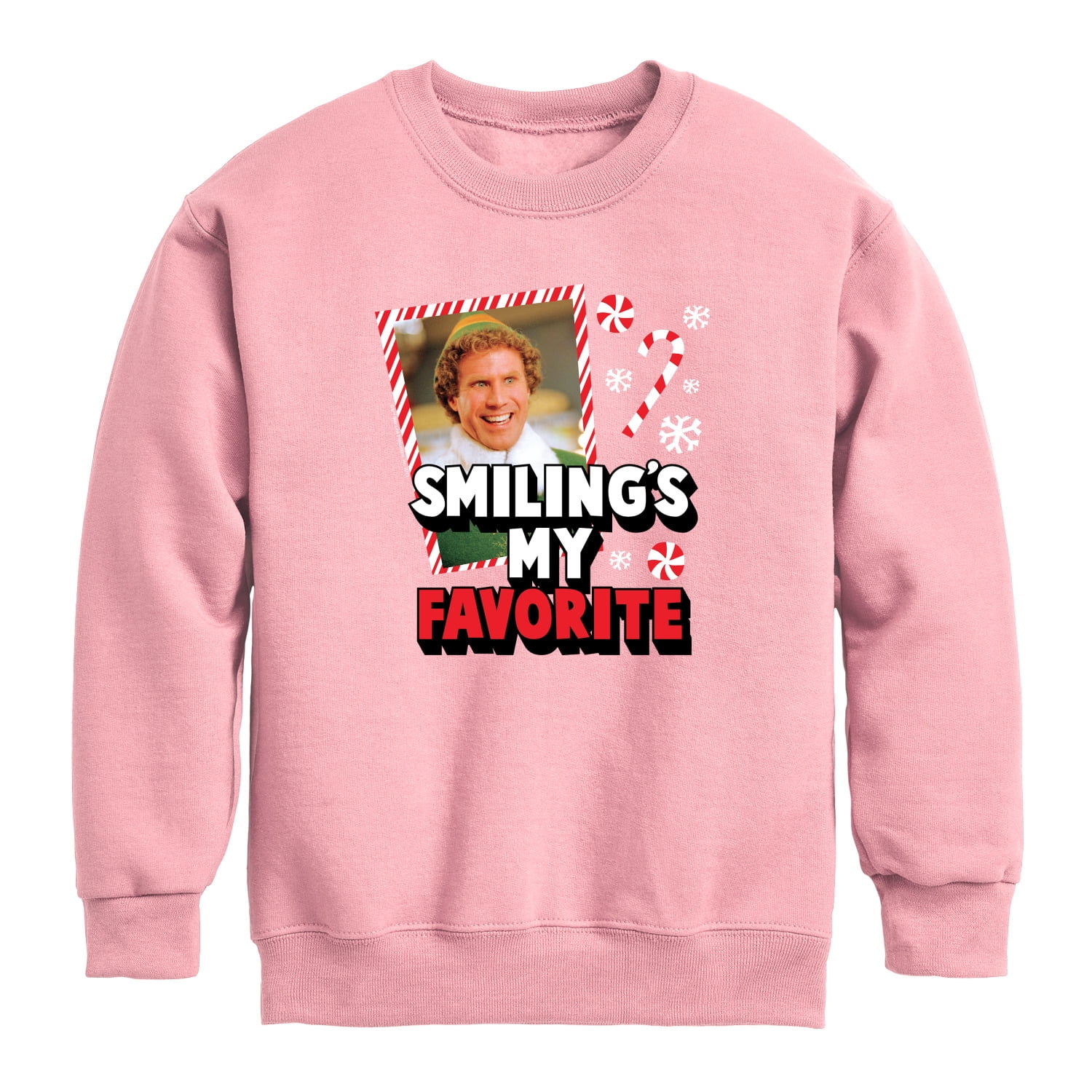 Elf - Smiling's My Favorite - Toddler Boys Fleece Crew Sweatshirt