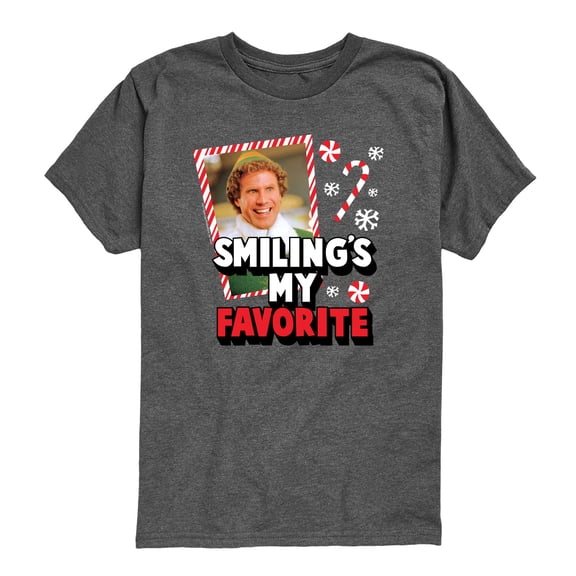 Elf - Smiling's My Favorite - Toddler Boys Short Sleeve Graphic T-Shirt