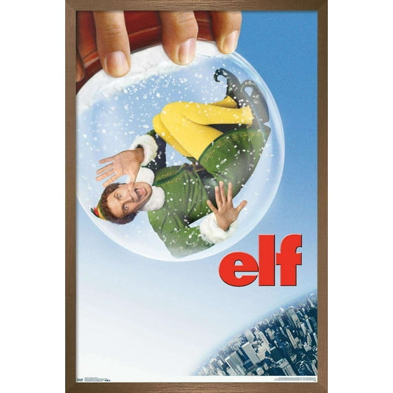 Elf - Snow Globe One Sheet Wall Poster, 14.725" x 22.375", Framed