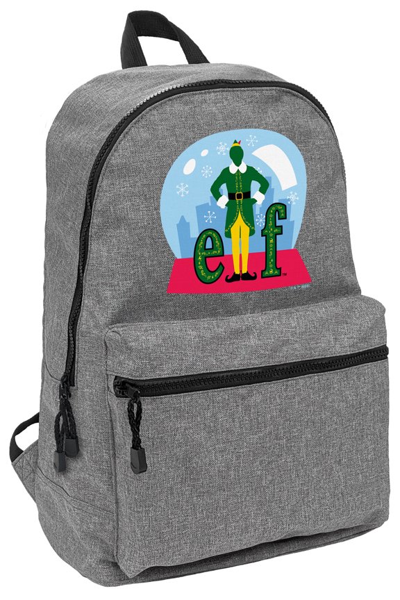 Elf Snow Globed Lightweight Backpack for Work School Daily Use Packable for Travel