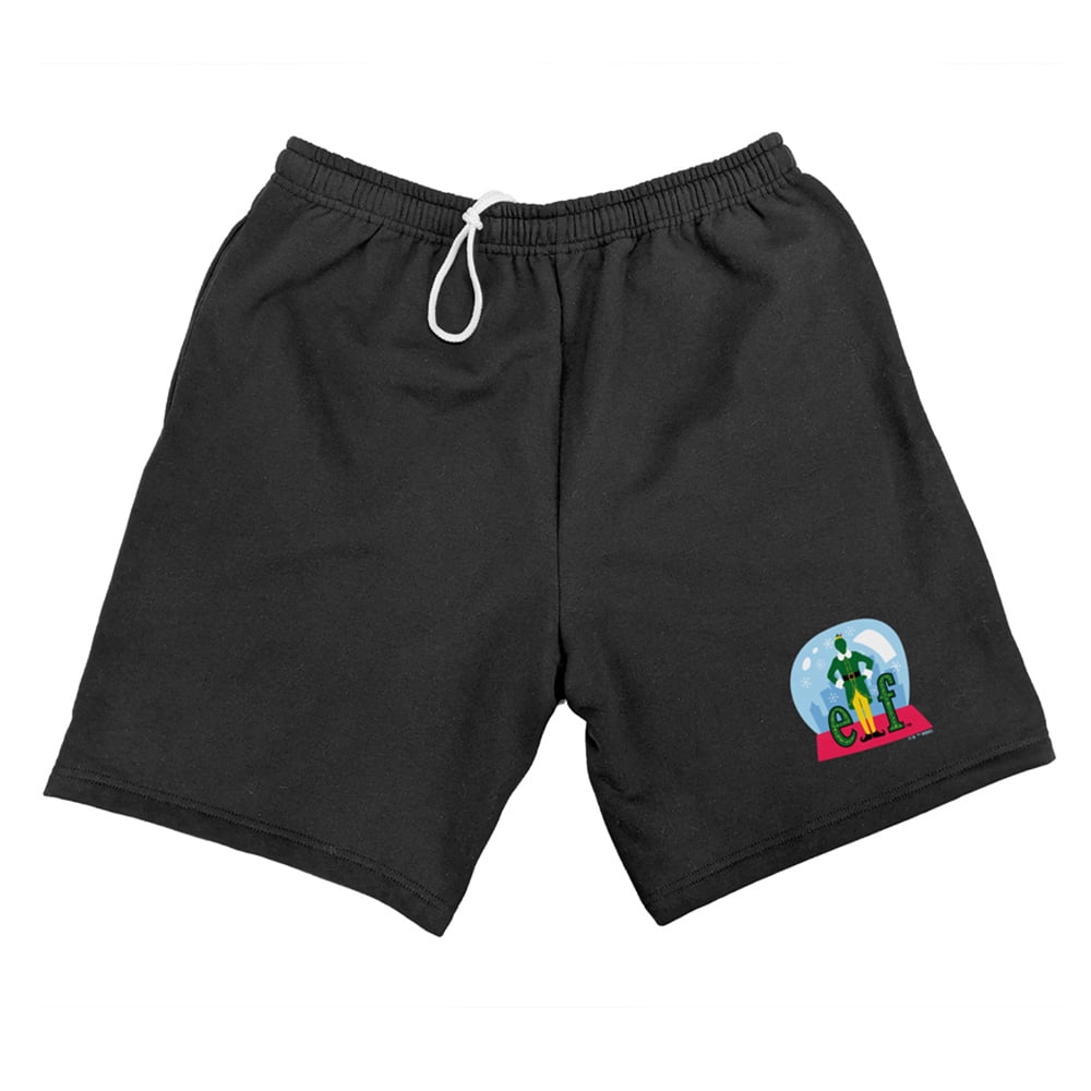 Elf Snow Globed Mens Sweat Shorts