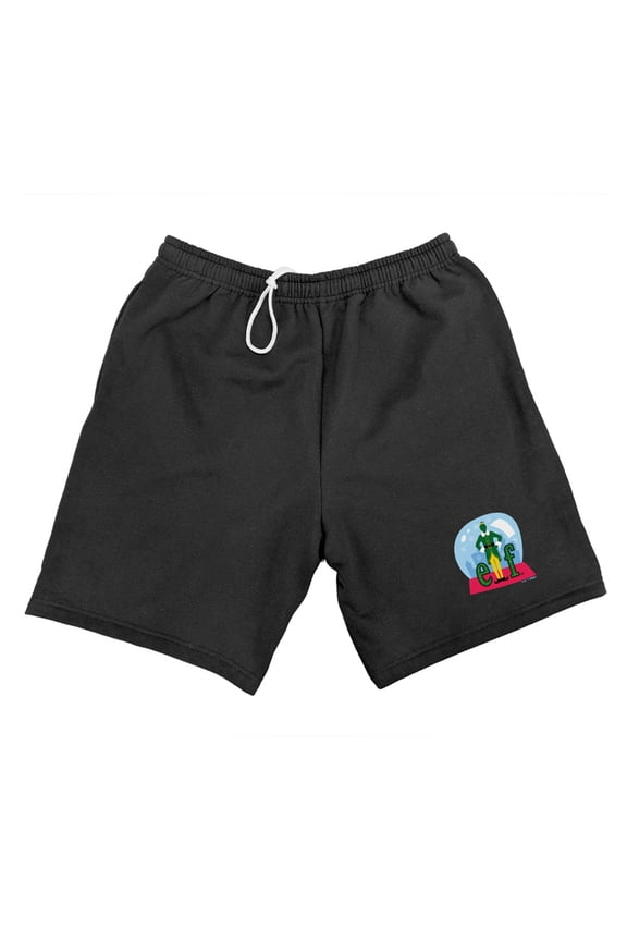 Elf Snow Globed Mens Sweat Shorts