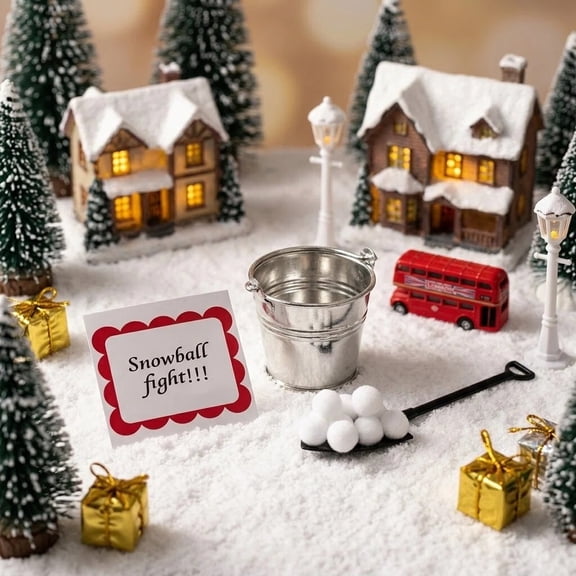 Elf Snowball Fight Prop, The North Pole Snowball Fight, Winter Decoration, Christmas Decoration