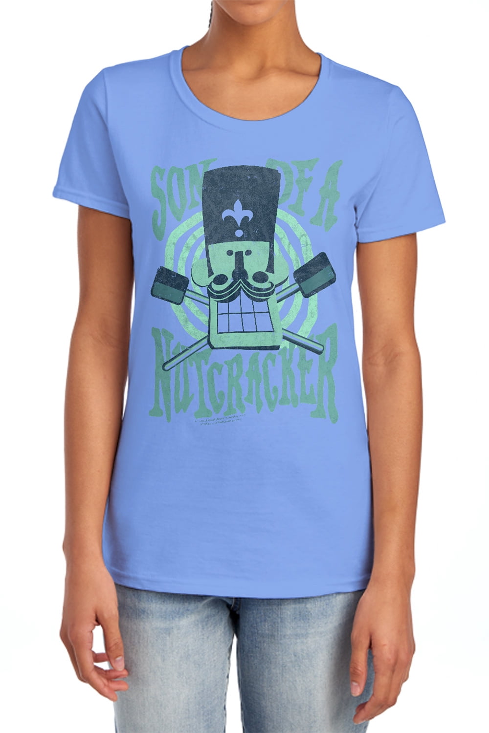 Elf Son of A Women's T Shirt, Carolina Blue, X-Large