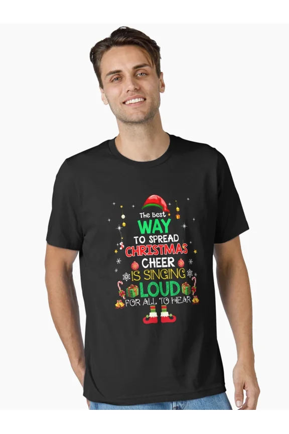 Elf Spread Cheer Funny Holiday Festive Quote T shirt up to 5XL