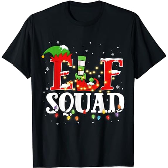 Elf Squad Christmas Matching Family Toddler Boy Girl Funny T-Shirt