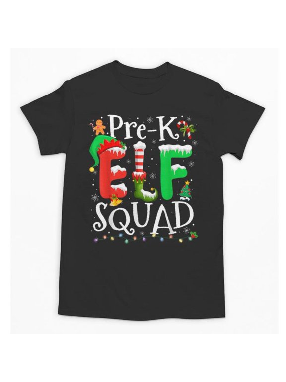 Elf Squad Pre-k Teacher Christmas Child Xmas, ANANDHIS-Shirts