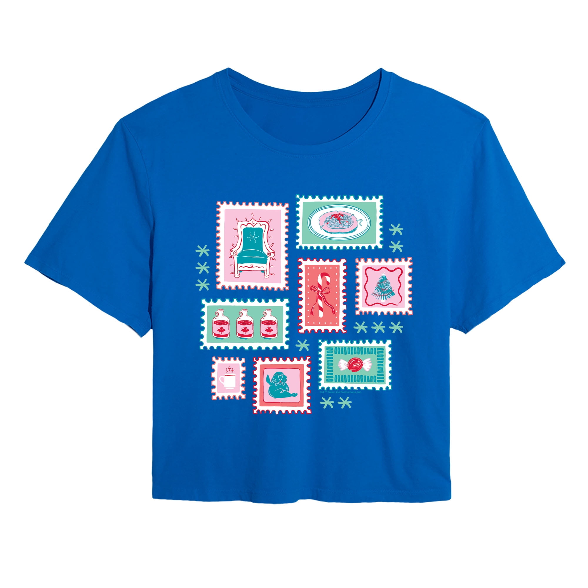 Elf - Stamp - Juniors Cropped Graphic T-Shirt