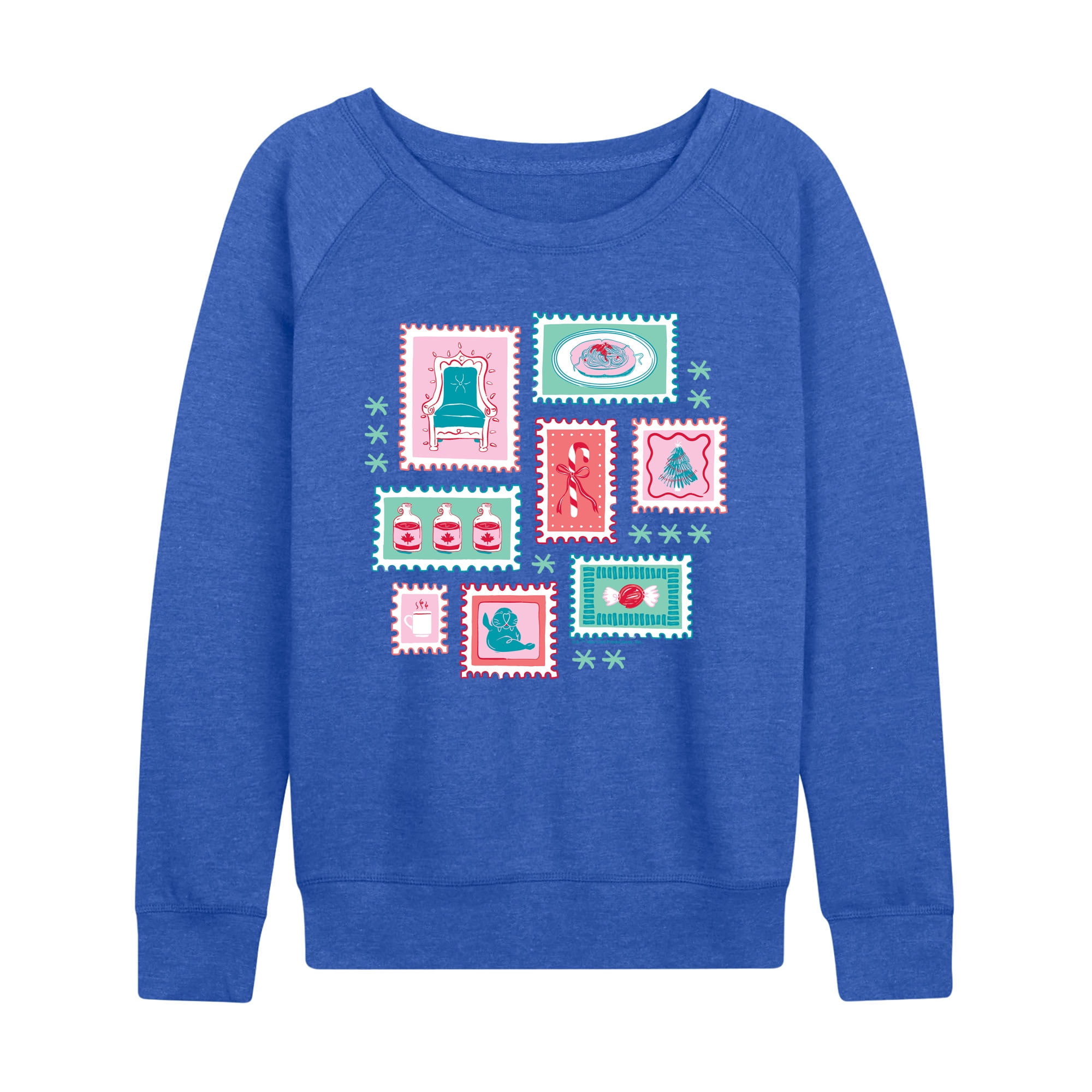 Elf - Stamp - Women's French Terry Long Sleeve Pullover