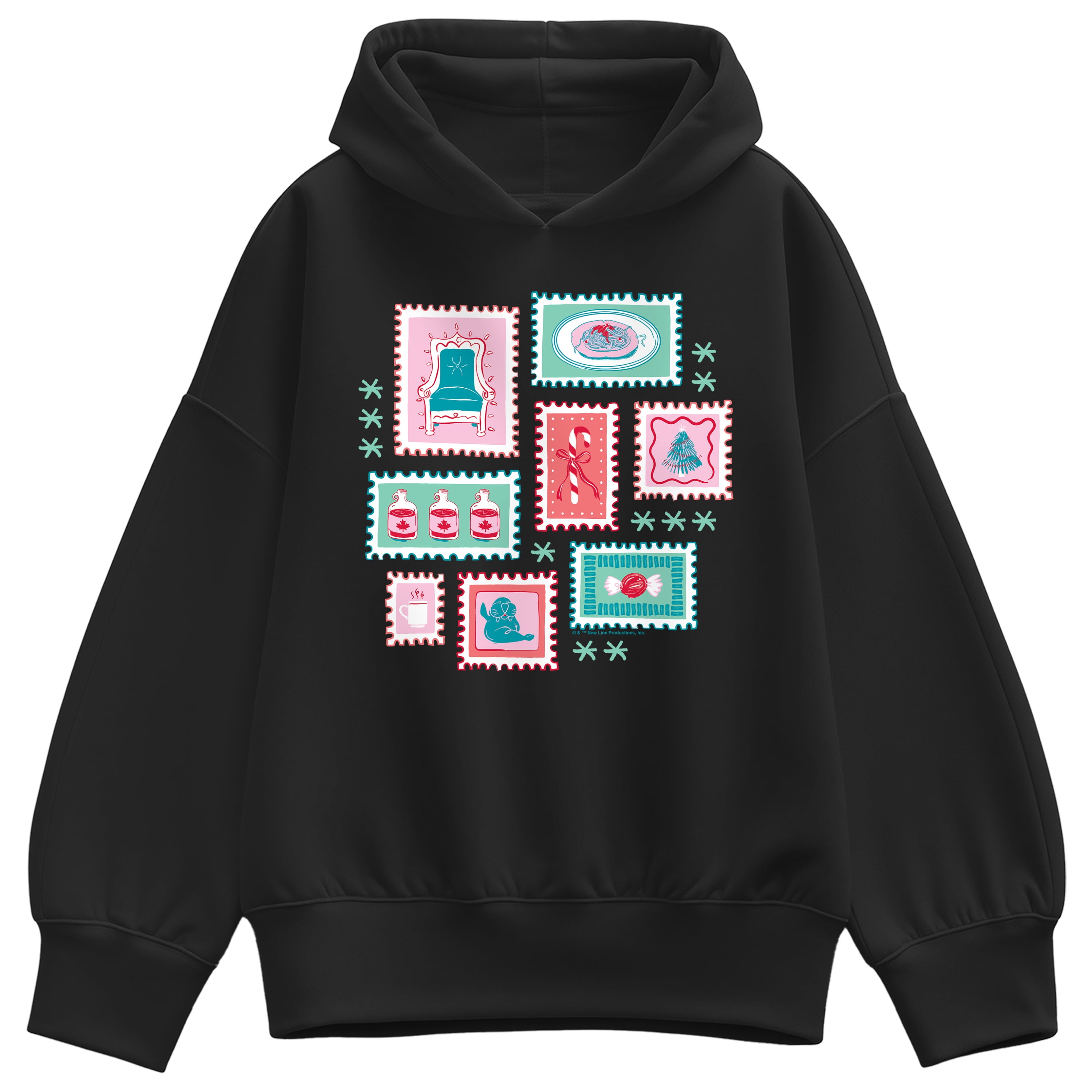 Elf - Stamp - Women's Oversized Fleece Hoodie Sweatshirt