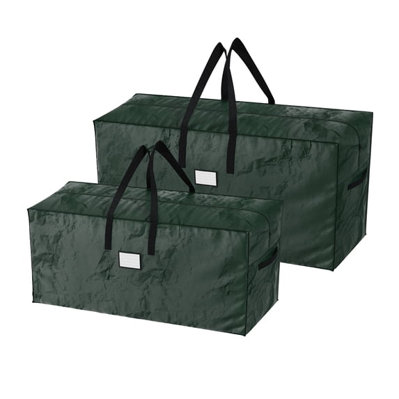 Elf Stor Set of 2 Christmas Tree Storage Bags for Trees and Garland (Green)