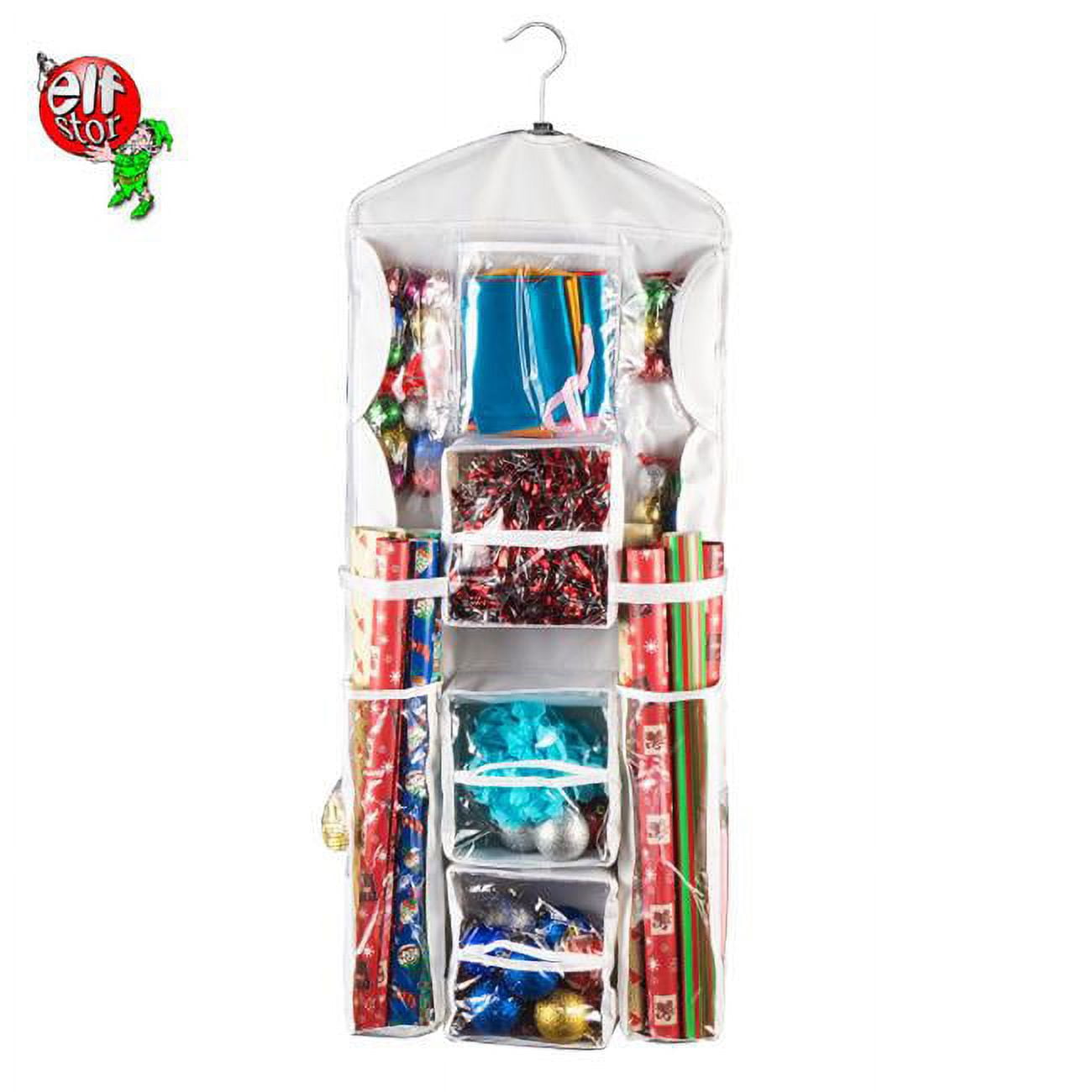 Elf Stor 83 DT5151 1520 Double Sided Hanging Gift Wrap Bag Organizer