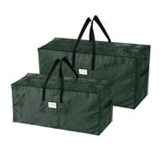 Elf Stor Set of 2 Christmas Tree Storage Bags for Trees and Garland (Green)
