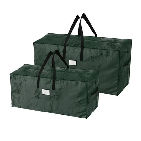 Elf Stor Green Christmas Tree Bag Holiday Set for Two 9 Foot Trees Or One Larger