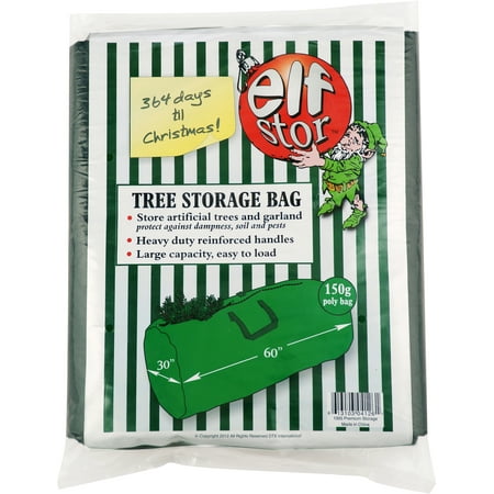 Elf Stor Christmas Tree Storage Bag for 12-Foot Artificial Trees, Green