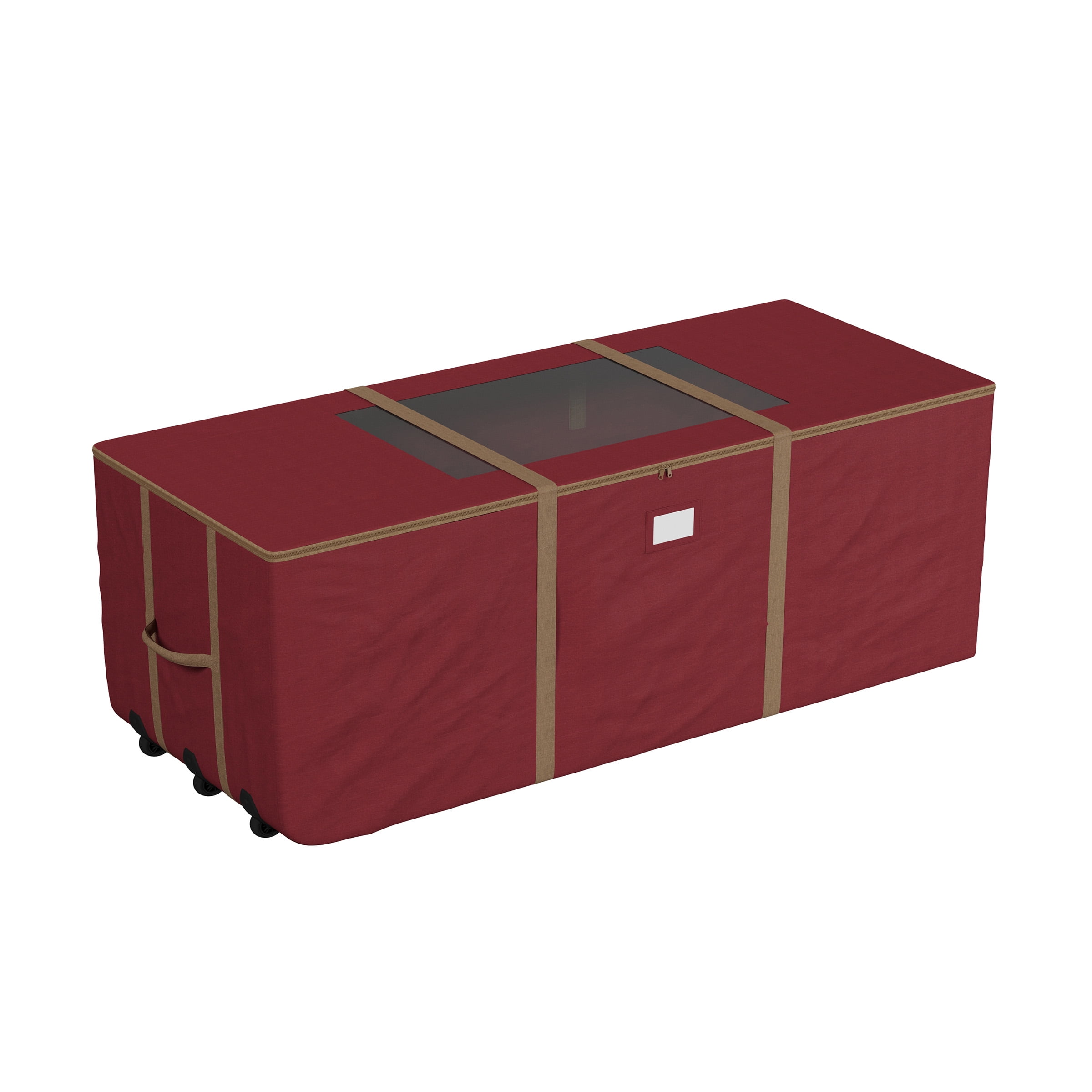 Elf Stor Rolling Christmas Tree Storage Bag for 12FT Artificial Tree (Red)