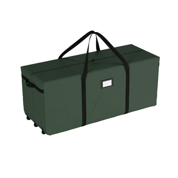 Elf Stor Rolling Christmas Storage Bag for 9-Foot Artificial Trees, Green
