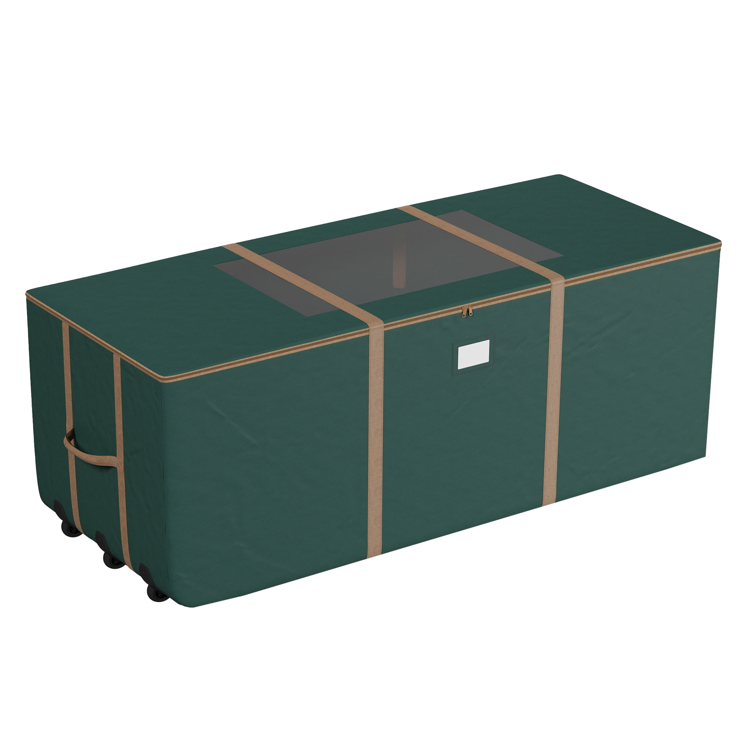 Green Rolling Christmas Tree Storage Bag with Reinforced Handles