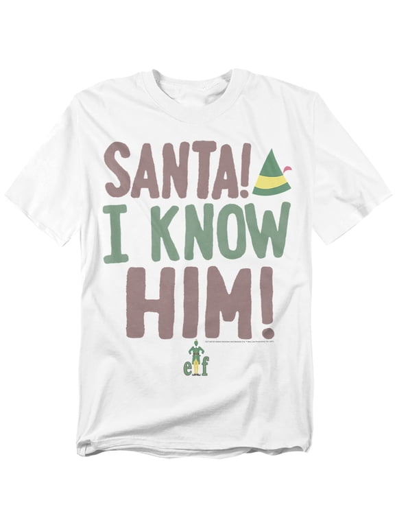 T-Shirt Buddy The Elf 'Santa! I Know Him' Unisex Graphic Tee for Men & Women