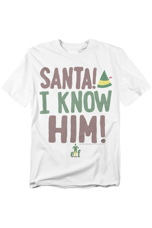 T-Shirt Buddy The Elf 'Santa! I Know Him' Unisex Graphic Tee for Men & Women