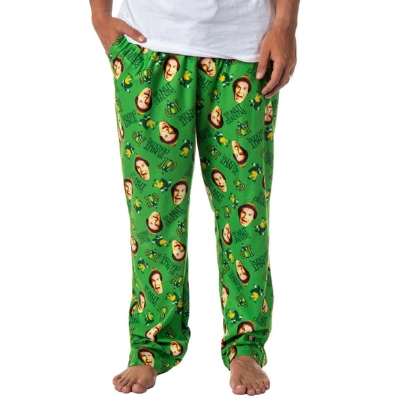 Elf The Movie Adult Pajama Pants Son of a Nutcracker! Tossed Christmas Holiday Movie Film Sleep Loungewear For Men Women