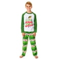 thumbnail image 1 of Elf The Movie Kids' Film Cotton-Headed Ninny-Muggins Buddy 2PC Raglan Holiday Christmas Sleep Pajama Set for Girls Boys, 1 of 5