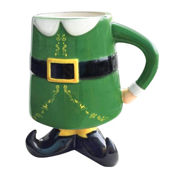 New Line Productions ICUP Elf Buddy Feet 15.5 oz Ceramic Molded Mug