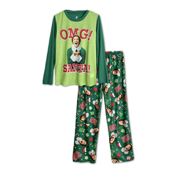 Elf The Movie Christmas Pajamas - Matching Family Mens 2-Piece Pajama Set, Men, Size: 2X