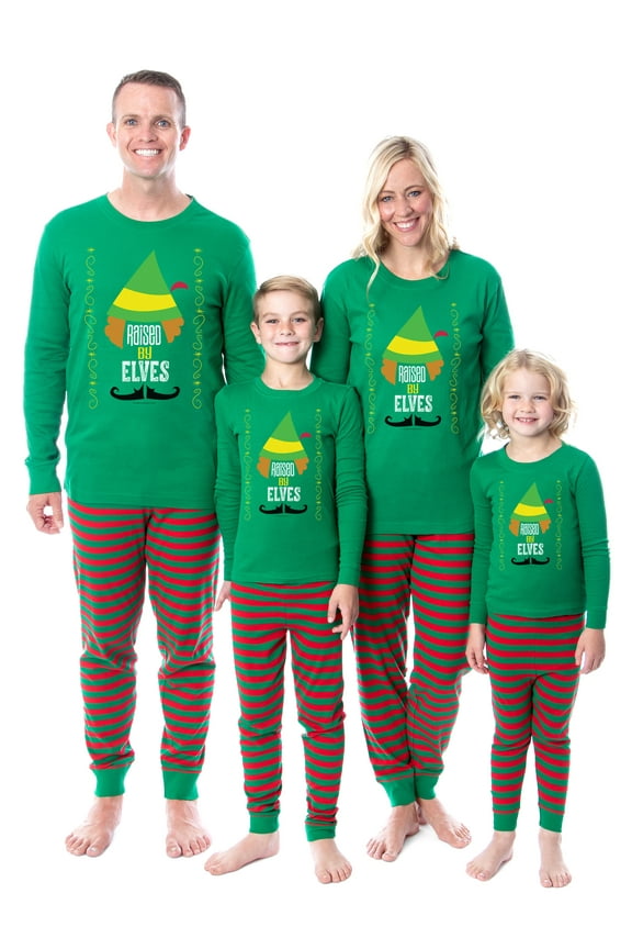 Elf The Movie Film Christmas Elves Tight Fit Family Pajama Set