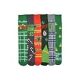 thumbnail image 1 of Elf The Movie Men's 6-Pack Crew Socks, Sock Size 10-13, 1 of 5