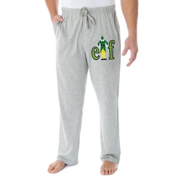 Elf The Movie Men's Holiday Film Logo Loungewear Sleep Bottoms Pajama Pants