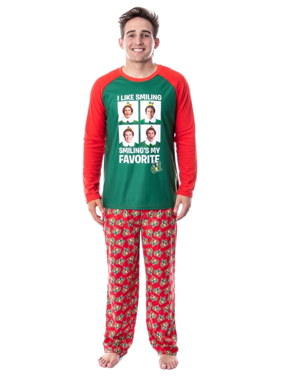 Elf The Movie Mens' Buddy I Like Smiling, Smiling's My Favorite Pajama Set