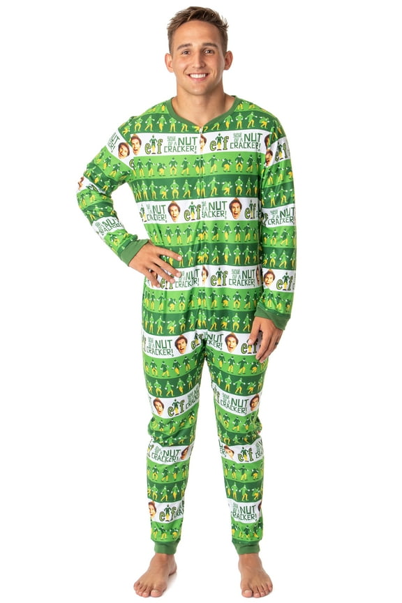 Elf The Movie Mens' Film Son of a Nutcracker Footless Sleep Union Suit