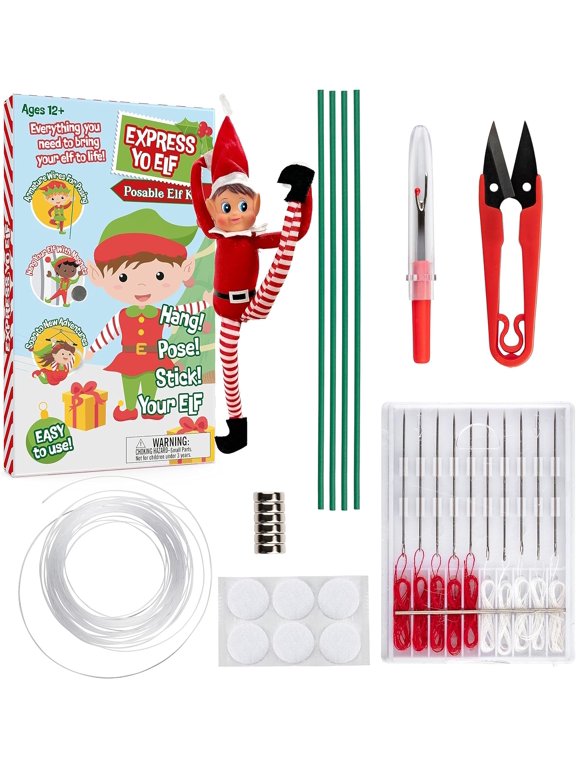 Elf Upgrade Complete DIY Kit- Pose, Hang, Bend Your Christmas Elf