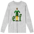 thumbnail image 1 of Elf William Buddy Hobbs Logo Men's Athletic Heather Long Sleeve Shirt-Large, 1 of 1