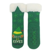 Elf Women’s Holiday Slipper Socks, 1-Pack, Size 4-10