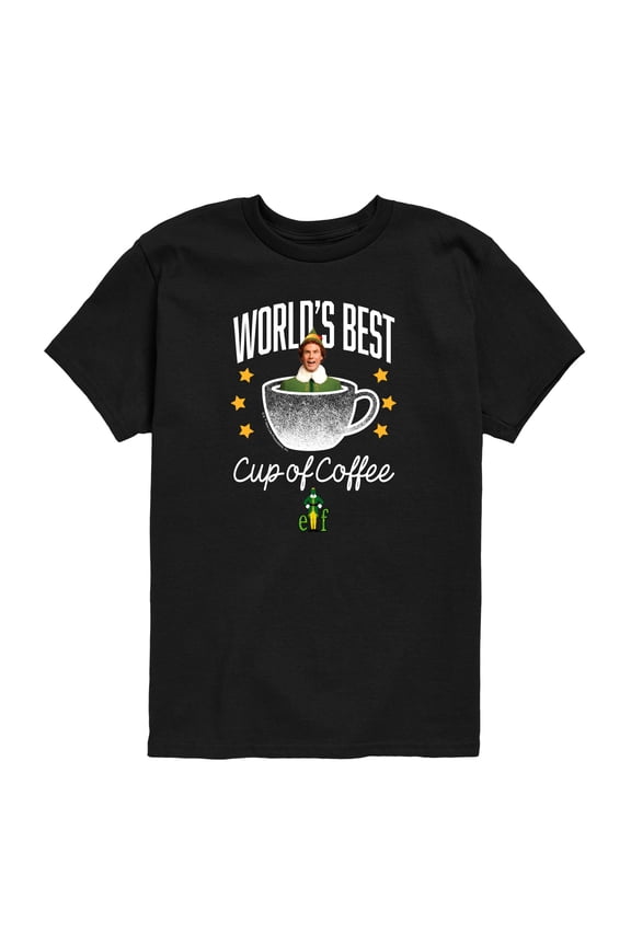 - World's Best Cup Of Coffee - Toddler Boys Short Sleeve Graphic T-Shirt