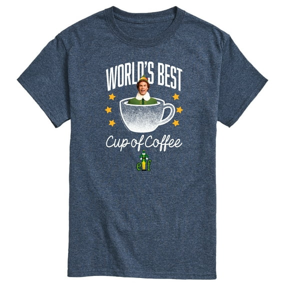 Elf - Worlds Best Cup Of Coffee - Men's Short Sleeve Graphic T-Shirt