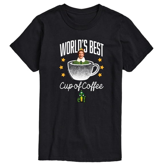 Elf - Worlds Best Cup Of Coffee Men's Short Sleeve Graphic T-Shirt