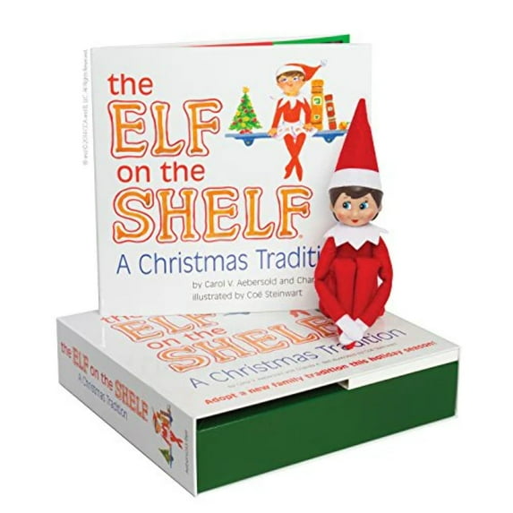 The Elf on the Shelf: A Christmas Tradition – Girl Scout Elf with Blue Eyes and Storybook
