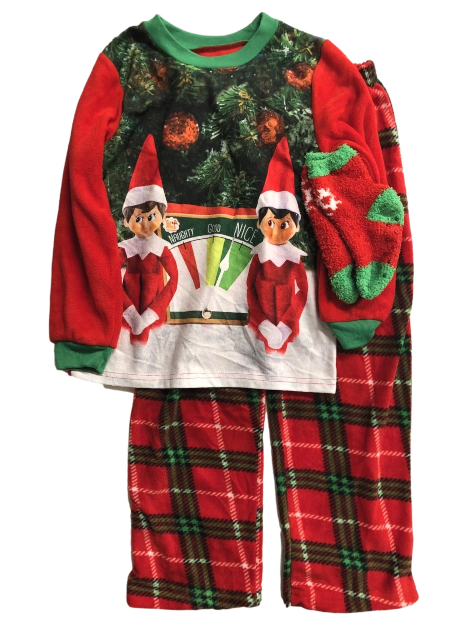 Elf on the Shelf Boys Lightweight Red Fleece Christmas Holiday