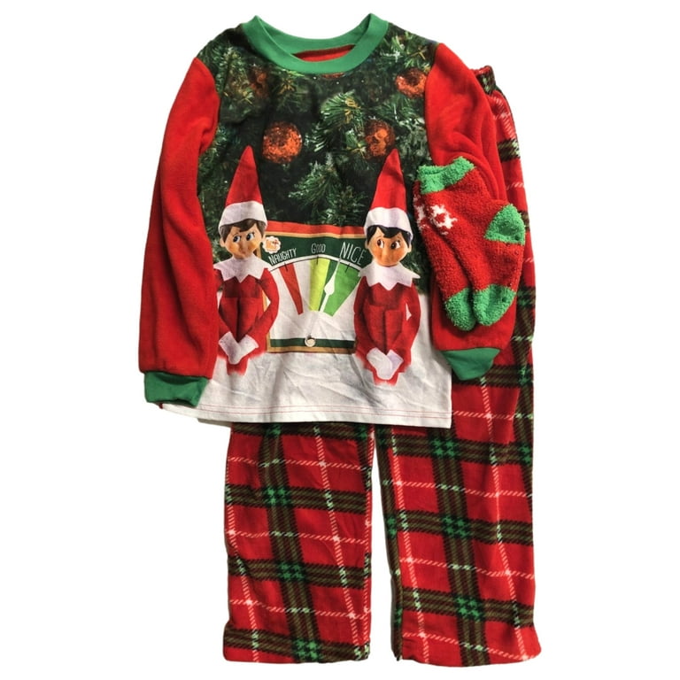Elf on the Shelf Boys Lightweight Red Fleece Christmas Holiday