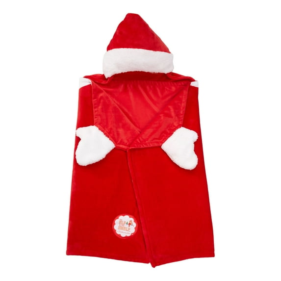 Elf on the Shelf Kids Holiday Hooded Throw, Red